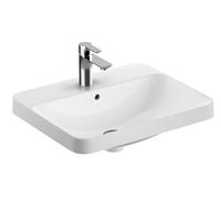 Geberit Variform lavabo 55x45 cm rectangular empotrado blanco brillante 500.740.01.2