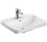 Geberit Variform lavabo 55x45 cm rectangular empotrado blanco brillante 500.741.01.2