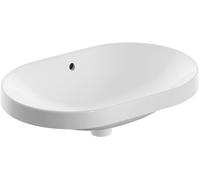 Geberit Variform lavabo 60x40 cm oval empotrado blanco 500.729.01.2