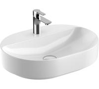 Geberit Variform lavabo 60x45 cm oval para mueble-sobre encimera blanco brillante 500.778.01.2