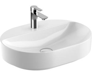 Geberit Variform lavabo 60x45 cm oval para mueble-sobre encimera blanco brillante 500.778.01.2