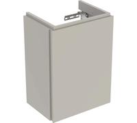 Geberit Xeno 2 lavabo con enjuague manual 380x525x265mm, 1 puerta, 500502001, Color: Laca mate grisácea - CM