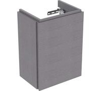 Geberit Xeno 2 lavabo con enjuague manual 380x525x265mm, 1 puerta, 500.502.43.1, Color: Scultura gris Malamin Estructura de madera