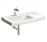 Keramag Xeno 2 lavabo, repisa derecha, con agujero para grifo, sin rebosadero, 90x48 cm blanco con KeraTect, 500533011 - 500.533.01.1