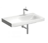 Geberit Xeno 2 lavabo, repisa izquierda, con agujero para grifo, sin rebosadero, 90x48 cm blanco con KeraTect, 500535011, 500.535.01.1