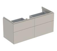 Mueble bajo encimera Geberit Xeno 2 500.518., 1174x530x462mm, 4 cajones, color: Laca mate grisácea