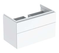 Geberit Xeno 2 mueble bajo lavabo 880x530x462mm, 2 cajones, 500509011, Color: Lacado blanco de alto brillo - CM