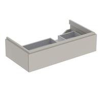 Mueble bajo encimera Geberit Xeno 2 con sifón a la derecha 500.514, 880x220x462mm, 1 cajón, color: Laca mate grisácea