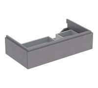 Mueble bajo encimera Geberit Xeno 2 con sifón a la derecha 500.514, 880x220x462mm, 1 cajón, color: Scultura gris Malamin Estructura de madera