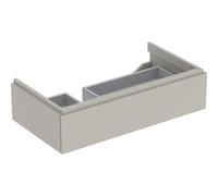 Geberit Xeno 2 Encimera con sifón a la izquierda 500.513 880x220x462mm,1 cajón, color: Laca mate grisácea