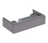 Geberit Xeno 2 mueble bajo lavabo con sifón izquierda 500.513 880x220x462mm,1 cajón, 500513431, Color: Scultura gris Malamin Estructura de madera - CM