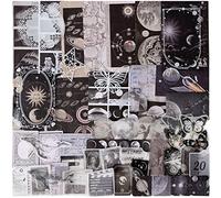 GEBETTER 100Pcs Scrapbooking Materiales Kit, Pegatinas y Papeles, Bullet Journal Stickers Papers Vintage Retro, Adorno Decoración Álbumes Recortes Diario Cuaderno Regalo (Planetas)