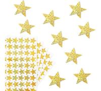 GEBETTER 540Pcs 1,5cm Pegatinas Estrellas Doradas Gomets 10 Hojas Oro Brillante Decoración Navidad Papel Bolsa Caja Paquete Regalo, Adorno Sobres Tarjetas Navideñas Recompensa Alumnos Niños Manualidad