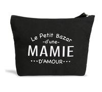 GEBETTER Regalo Francés Abuela Abuelita, Neceser Lona Doble Cara + sobre Kraft, Bolsa Estuche Bolso, Regalo Abuela Cumpleaños Navidad Día Abuelos