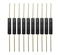 Gebildet 10 piezas interruptor de lengüeta de plástico contacto de lengüeta, circuito de conexión cercana del imán, Imán cerca - conectar circuito, imán lejos - romper circuito