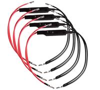 Gebildet 12V Resistencia de indicador de señal de Giro de Motocicleta 4PCS Resistencia de Motocicleta 10W10Ω Adaptador Flash Fix Error LED para Motocicleta Motocicleta (Y-061)