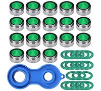 Gebildet 18pcs Aireador para Grifos M24, Atomizador Pulverizador Economizador de Boquillas 24mm Para Cocina (Ahorro de Agua)