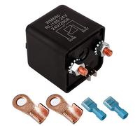 Gebildet 1Pieza 24VDC 200A Trabajo Pesado Relés para Coche Barco Camión Motor Automoción de Arranque, 4Pin SPST con 2Huella + 2Borne de Contacto