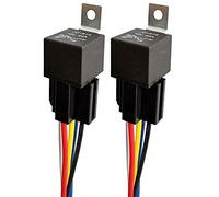 Gebildet 2 Piezas JD1914 Arnés de Relé para Coche 12V 40A 5 Pines SPDT 12 AWG Tomas de Arnés con Diodo Incorporado para Automóvil, Camión, Furgoneta, Motocicleta, Barco