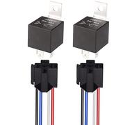Gebildet 2 piezas JD2912 Arnés de Relé para Coche 24V 40A 4 Pines SPST 12 AWG Tomas de Arnés Con Diodo Incorporado para Automotriz Camión Furgoneta Motocicleta Barco