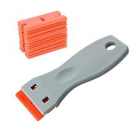 Gebildet 2pcs Raspadores de Plástico, Herramienta de Limpieza con 20 Cuchillas de Plástico, Raspador de Vitrocerámica, Raspador de Película para Coche, Raspador de Vidrio, Raspador de Cocina