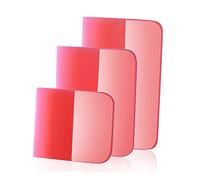 Gebildet 3 en 1 Rojo Material de Escurridor de TPU, Escurridor de Goma Antiarañazos para Coche, Escurridor PPF, Adecuados para Envoltura de Vinilo y Herramienta de Tinte de Ventana para Coches