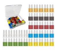 Gebildet 35 piezas 12 V-24 V Micro2 Coche Fusible de hoja 5 A/7,5 A/10 A/15 A/20 A/25 A/30 A (cada uno para 5 unidades) con extractor de fusibles para vehículo de coche, moto, coche, barco, camión