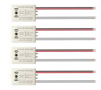 Gebildet 4 piezas Interruptor de Luz y Sonido LED 220V 50Hz 40W Módulo de Sensor de Inducción de Alta Sensibilidad Activado por Voz de 4 Cables, Interruptores de Luz de Pared