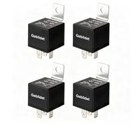Gebildet 4 Piezas JD1914 Arnés de Relé para Coche 12V 40A 5 Pines SPDT con Diodo Incorporado para Camione Furgoneta Motocicleta y Barco