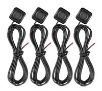 Gebildet 4pcs Interruptor Pulsador Momentáneo,Botones Bocina ON/Off,Mini Interruptores de Montaje en Superficie de 0.5A para Bocina Automóvil de 12V-24V,Control Industrial, Experimentos Electrónicos