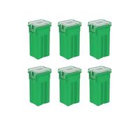 Gebildet 6 Piezas 12 V-24 V automotriz de Perfil Alto Jcase en Forma de Caja de fusibles Surtidos para Camiones, Coches y SUV, Barco (40 A)