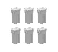 Gebildet 6 Piezas 12 V-24 V automotriz Perfil Alto Jcase Caja en Forma de Fusible Surtido para Camiones, Coches y SUV, Barco (25 A)