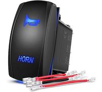 Gebildet Azul Horn Interruptor Basculante 5pines Luz LED de Encendido/Apagado Láser 20A/12V, 10A/24V Juego de Cables de Puente para Jeep Boat Trucks
