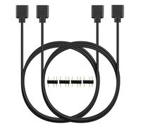Gebildet Cable ARGB de 100cm, 5V, 3 Pines, Direccionable, Divisor RGB, Cable de Sincronización LED ARGB para Extender Ventiladores ARGB de PC o Series LED