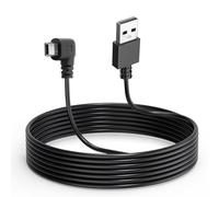 Gebildet Cable para Cámara de Tablero para Mini Dash CAM, 3.5m L-Ángulo Mini Adaptador para Cámara de Tablero Cable de Alimentación, Dash CAM Carga Cable para Grabadora de Conducción, Coche DVR