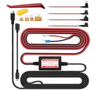 Gebildet Dash Cam Hardwire Kit, Mini Micro USB 12V-24V a 5V, Protección de Bajo Voltaje ACU/ACS/ACN Mini/ACZ Micro 2 Agregar un Circuito Portafusibles Compatible GPS, Detector de Radar