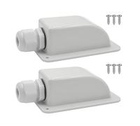 Gebildet Glándula de Entrada de Cable Solar Impermeable, Glándula de Entrada de Cable único para Todos los Tipos de Cable de 6mm² a 12mm² para Paneles Solares en Trailer Boat Cabin (Blanco, 2pcs)