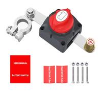 Gebildet Interruptor de Desconexión de Batería,Interruptor de Batería de Poste Lateral de Encendido/Apagado,275A,12-48V,Interruptor Maestro Desconexión de Corte de Energía de Batería para Automóviles