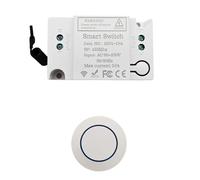 Gebildet Kit de Interruptor y Receptor de luz Inalámbrico con Respaldo Adhesivo-Mini Interruptor de Control Remoto para lámparas de Mesa,Artefactos de Iluminación,se Puede Fijar en Cualquier Posición