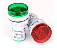 Gebildet Medidor de Frecuencia de CA, CA 24-500V 20-75Hz Contador de Frecuencia 2pcs Panel de Luz Indicadora de Señal LED Verde Rojo