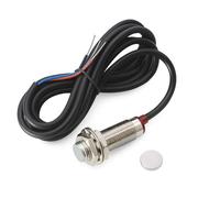 Gebildet Sensor de Proximidad de Efecto Hall de 12mm, Interruptor Inductivo NPN NO (Normalmente Abierto) con Imán CC 5-30V NJK-5002C, Distancia de Detección: 10mm