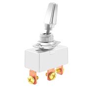 Gebildet SPDT 3 Vías Interruptor de Palanca Automotriz, Interruptor de Palanca de 3 Posiciones ON-Off-ON de Servicio Pesado de Alta Corriente 30 Amp-50 Amp/12V, 15Amp-25Amp/24VDC