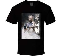 geboan Conor The Notorious Boxing Men's Black T Shirt 100% Cotton Shirt