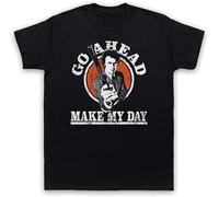 geboan Dirty Clint Go Ahead Make My Day Eastwood Film Adults T-Shirt Black XXL Colour40
