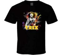 geboan Men's T Rex - Marc Bolan 1 Black T Shirt Black