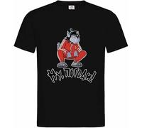 geboan NU PAGADI Gift Funny Russians Tuck Wolk Russia T-Shirt Black