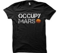 geboan Occupy Mars As Worn by Elon Musk Printed T-Shirt 9076 Black