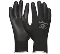 Gebol 709243s trabajo Guante Micro Flex, tamaño 9 (L) | Negro | feins Trick con revestimiento de poliuretano | 1 par, L, 2 unidades)