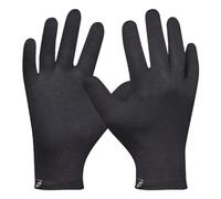 Gebol Guante de algodón | 1 par | Talla S/M | Guantes reutilizables sostenibles de algodón orgánico | antibacteriano | Antiviral | Apto para pantalla táctil | para hombre y mujer | Negro