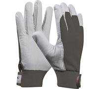 GEBOL Guantes de Trabajo Cómodos, Ajuste universal, Gris, Tamaño 8 (M)